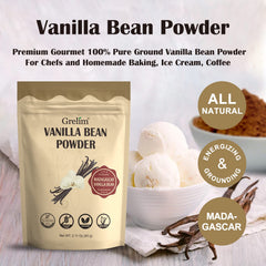 GRELIM vanilla bean powder added to batter for fragrant cakes.