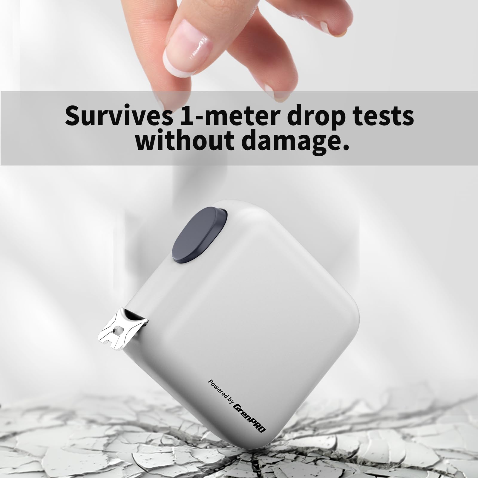 Grenpro ABS housing with textured grip for secure handling.