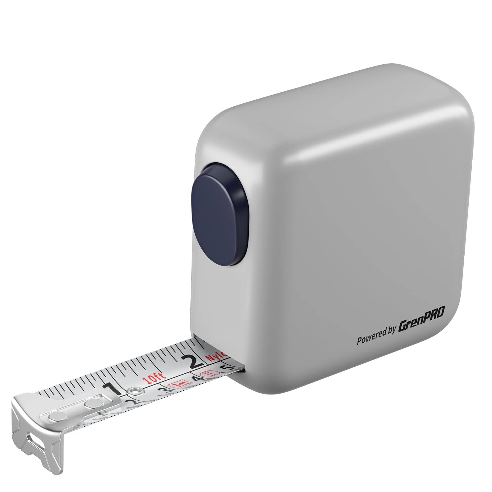 Grenpro self-locking tape measure front view for quick one-handed measurements.