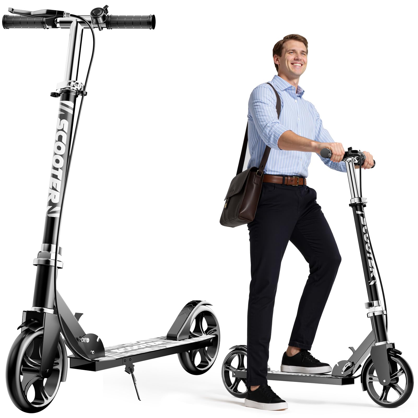 GRENYX scooter folding mechanism for easy storage and transport.