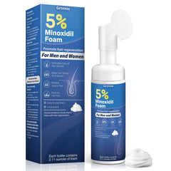 Greoay 5percent minoxidil bottle supports at-home scalp care.