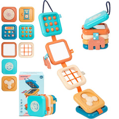 GRESEESM Montessori Busy Board mirror panel encourages visual exploration and focus.
