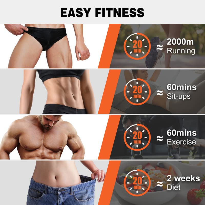 Grexemin ABS Stimulator worn on stomach demonstrates comfortable on-body fit for portable workouts.