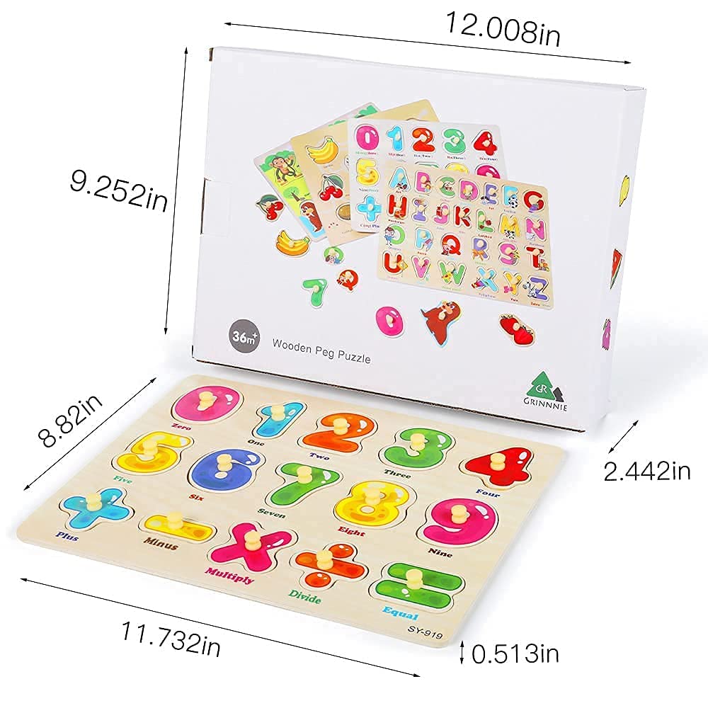GR GRINNNIE wooden puzzles make a thoughtful preschool gift trusted by parents.