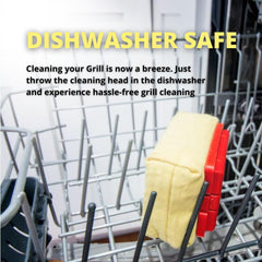 Grill Rescue steam-cleaning technology for fast grease removal on grills.