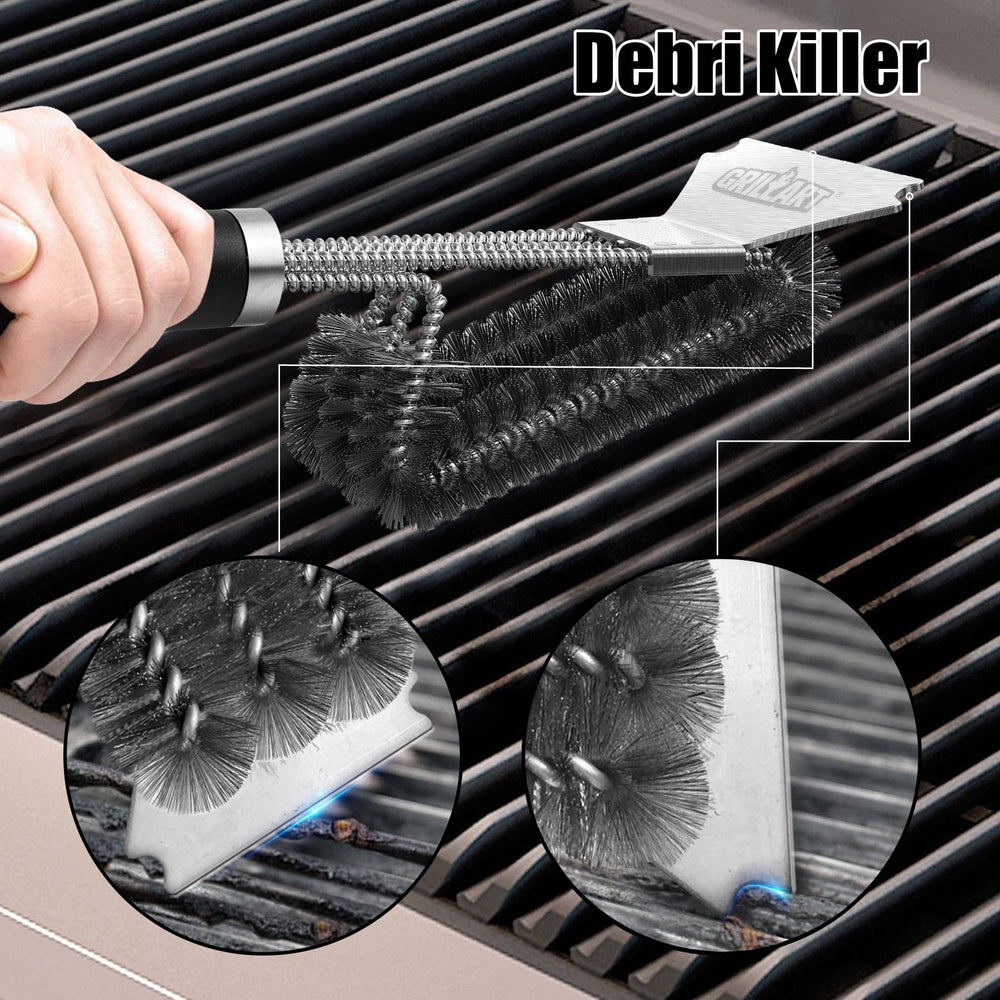 GRILLART compatible with charcoal, smoker, porcelain, and infrared grills for versatile use