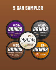 GRINDS New Orleans pouch captures bold aroma for quick focus.
