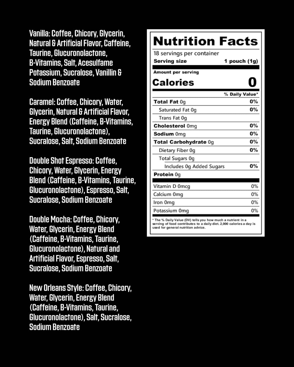 GRINDS Vanilla pouch delivers smooth flavor and steady caffeine lift.