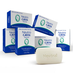Grisi Neutral Bar Soap for facial and body cleansing with a gentle fragrance-free formula