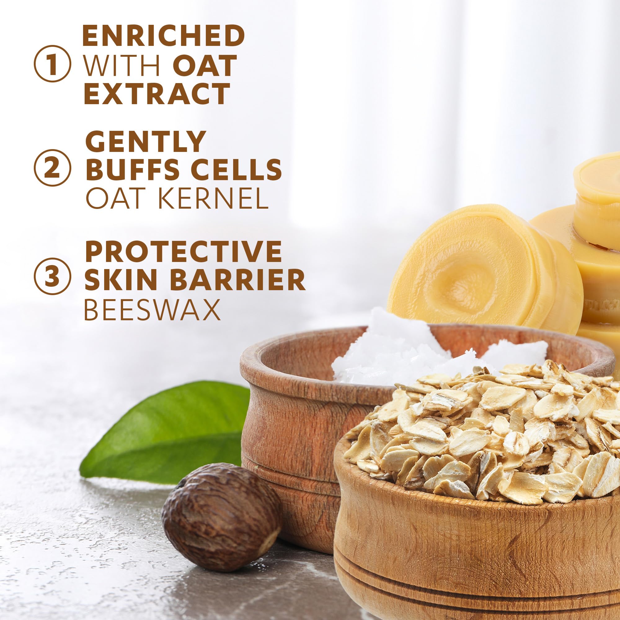 Grisi Oatmeal Bar Soap creamy foam for mild cleansing.