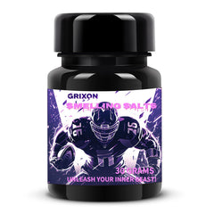 GRIXON salts bottle front offers a compact energy boost for training sessions.