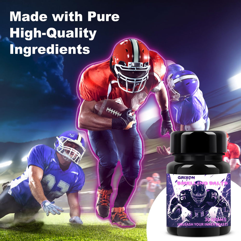 GRIXON salts usage athlete highlights motivation during heavy sets.