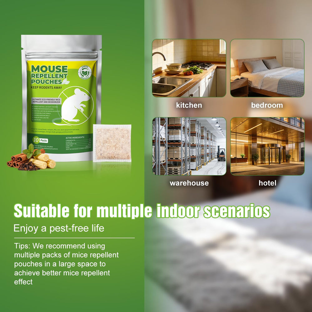 GRLEP Mice Repellent Pouches for RV outdoor use shield spaces from rodents