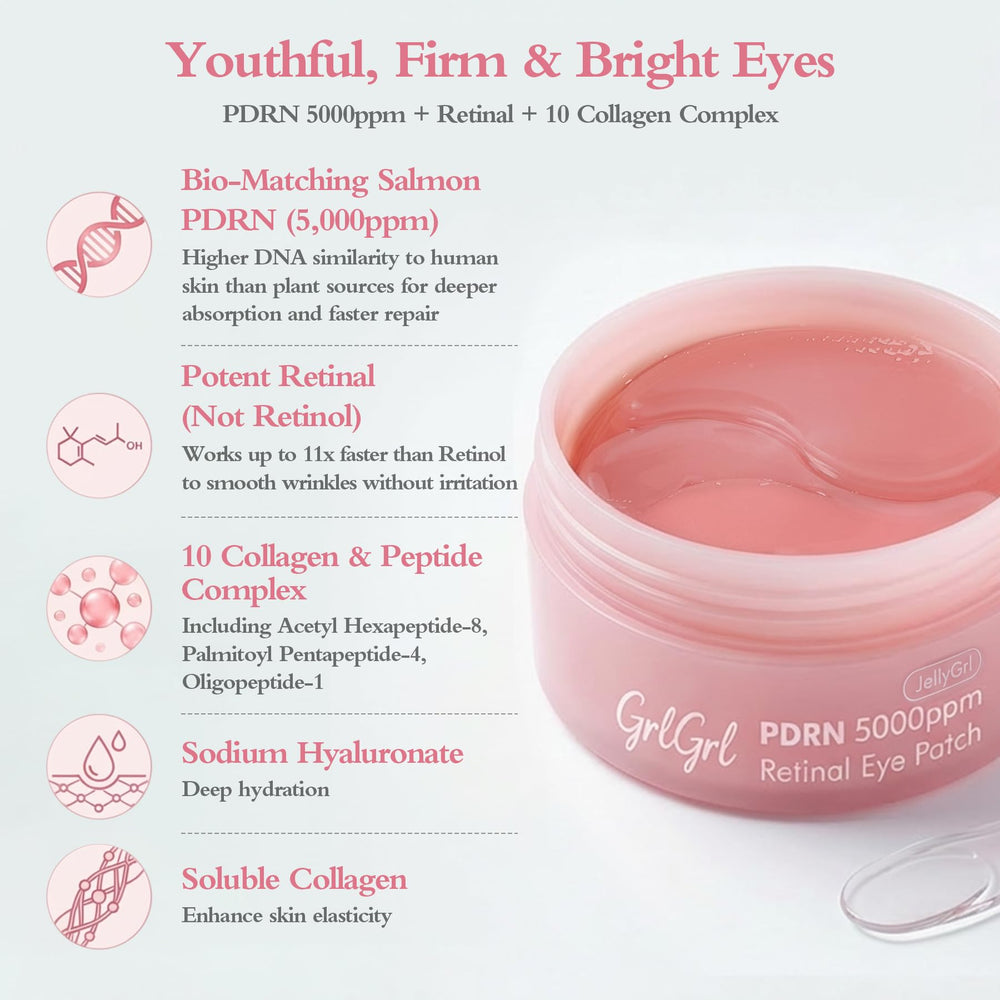 Cooling hydrogel technology delivering instant de-puff and hydration