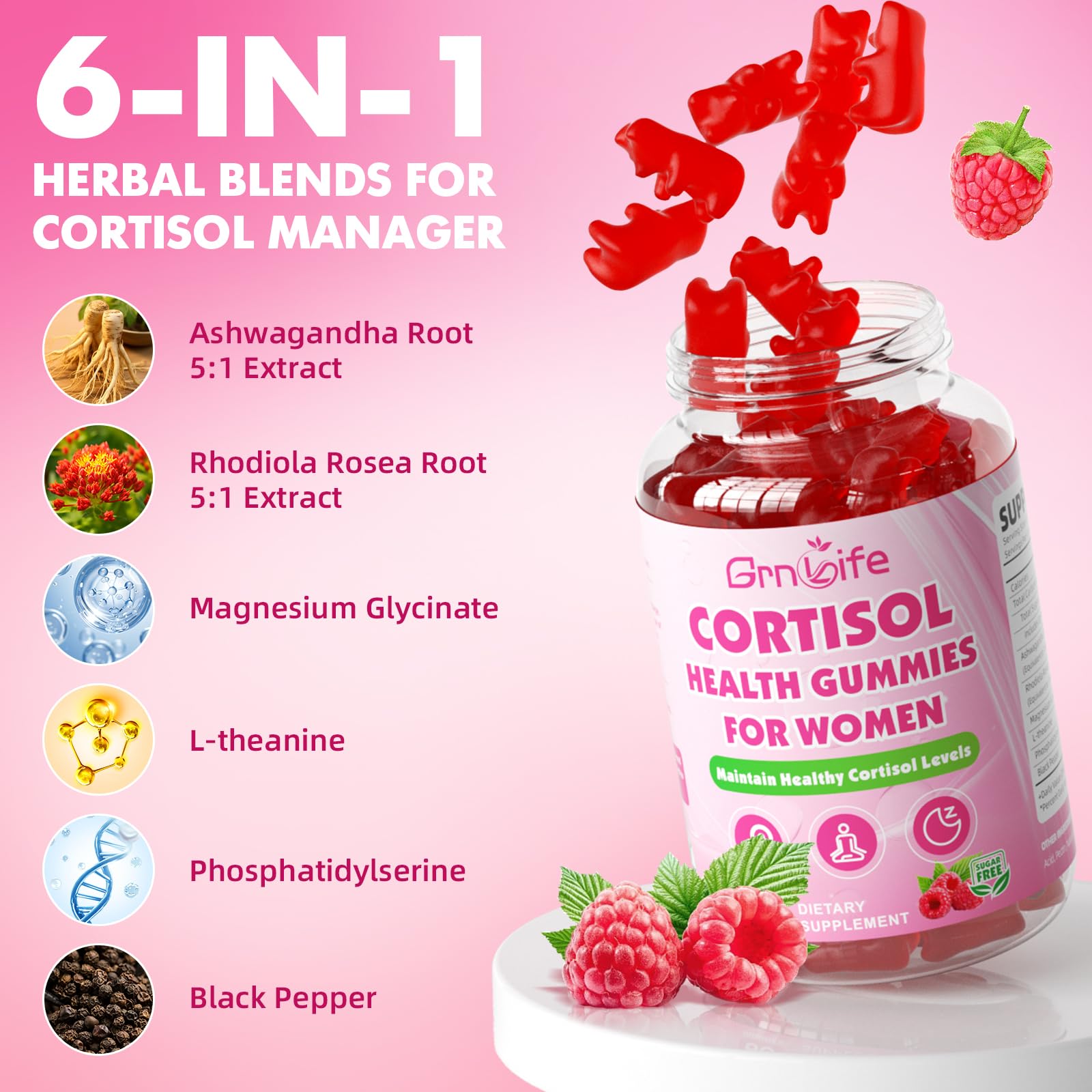 GrnLife 60-count bottle demonstrates a month-long routine.