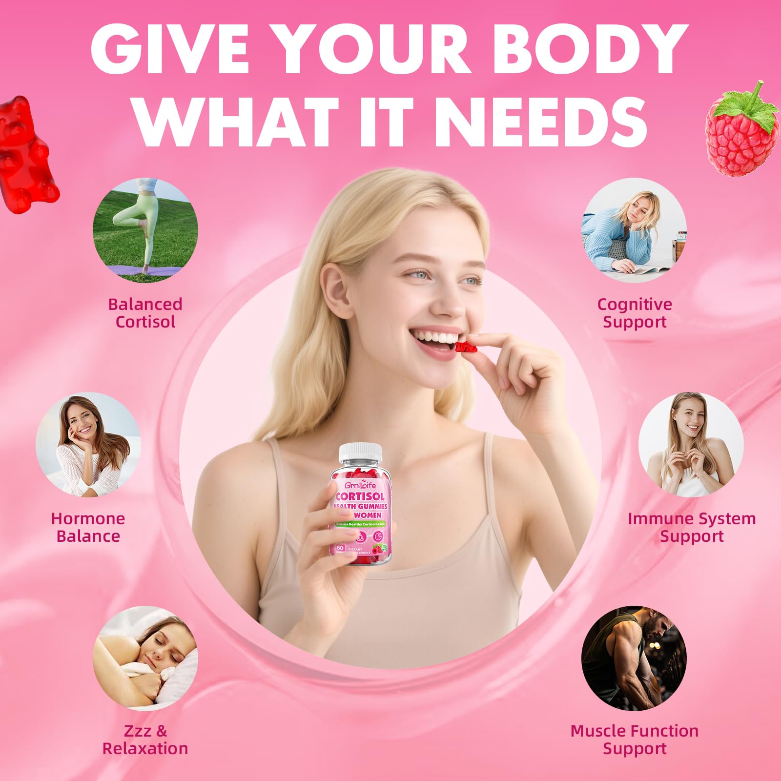 GrnLife gummies ingredients label shot shows vegan, gluten-free profile.