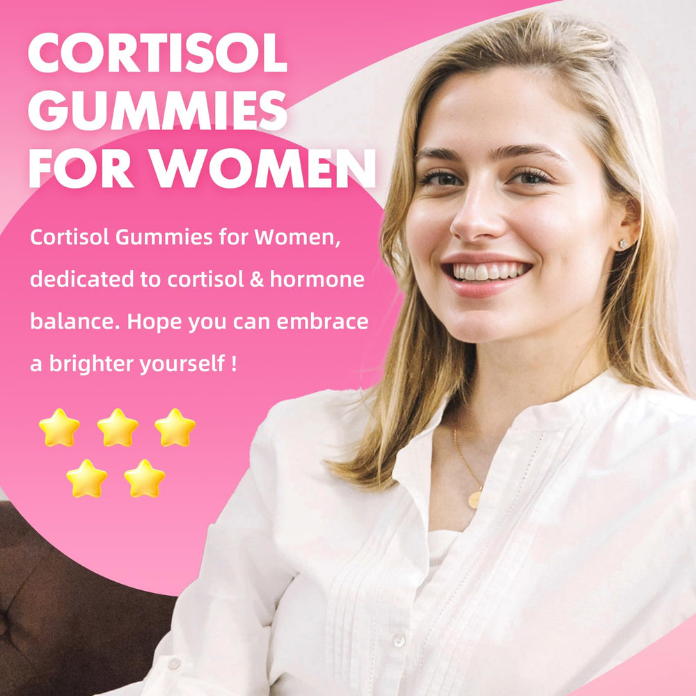 GrnLife cortisol gummies closeup shows L-theanine and magnesium for relaxation.