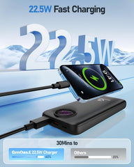 GrnOas.E power bank two inputs designed for convenient recharging
