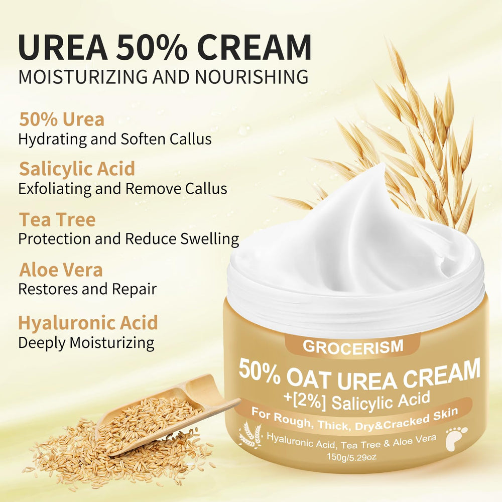 Grocerism Oats-infused formula image emphasizes natural exfoliation and skin conditioning.