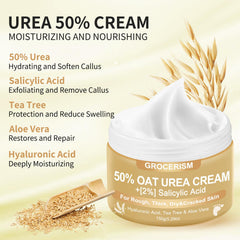 Grocerism Oats-infused formula image emphasizes natural exfoliation and skin conditioning.