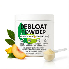 GROHESE Debloat powder jar for daily digestion support.