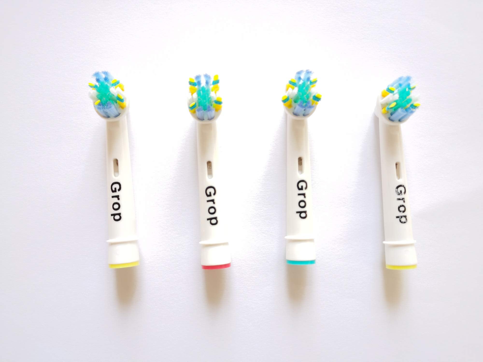 Contoured bristles target plaque for deeper cleaning
