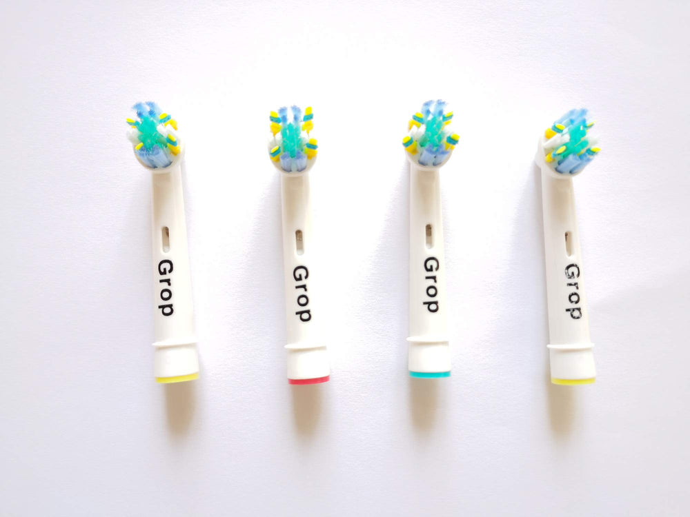 Contoured bristles target plaque for deeper cleaning