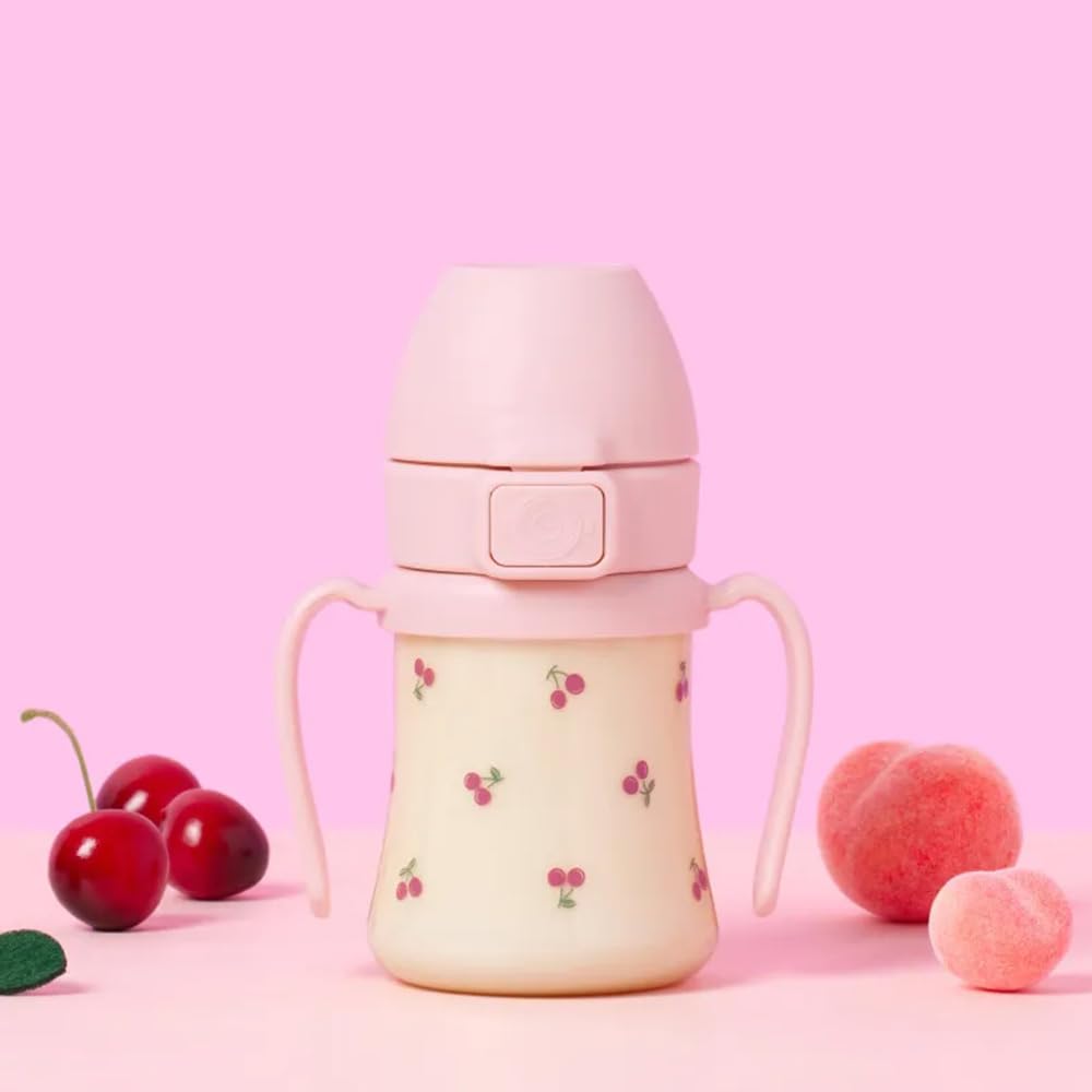 GROSMIMI cherry finish adds cheerful mealtime touch.