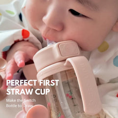 GROSMIMI stage 2 straw sippy cup supports transitions.