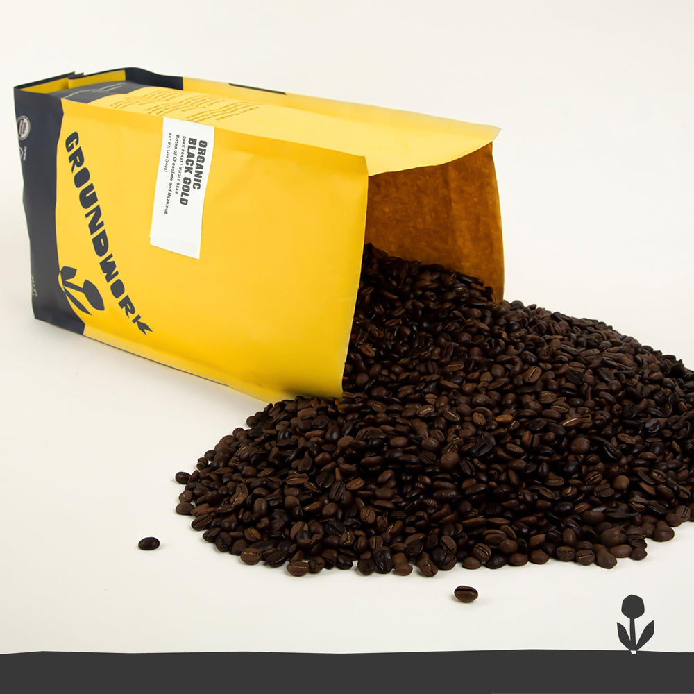 Groundwork Black Gold Signature Blend label on package