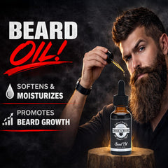 GROW ALPHA BEARD premium balm for soft hold and natural shine.