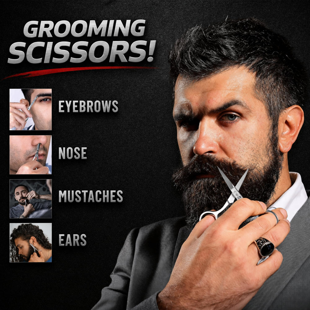 Grow Alpha Beard dual action wood comb for versatile grooming