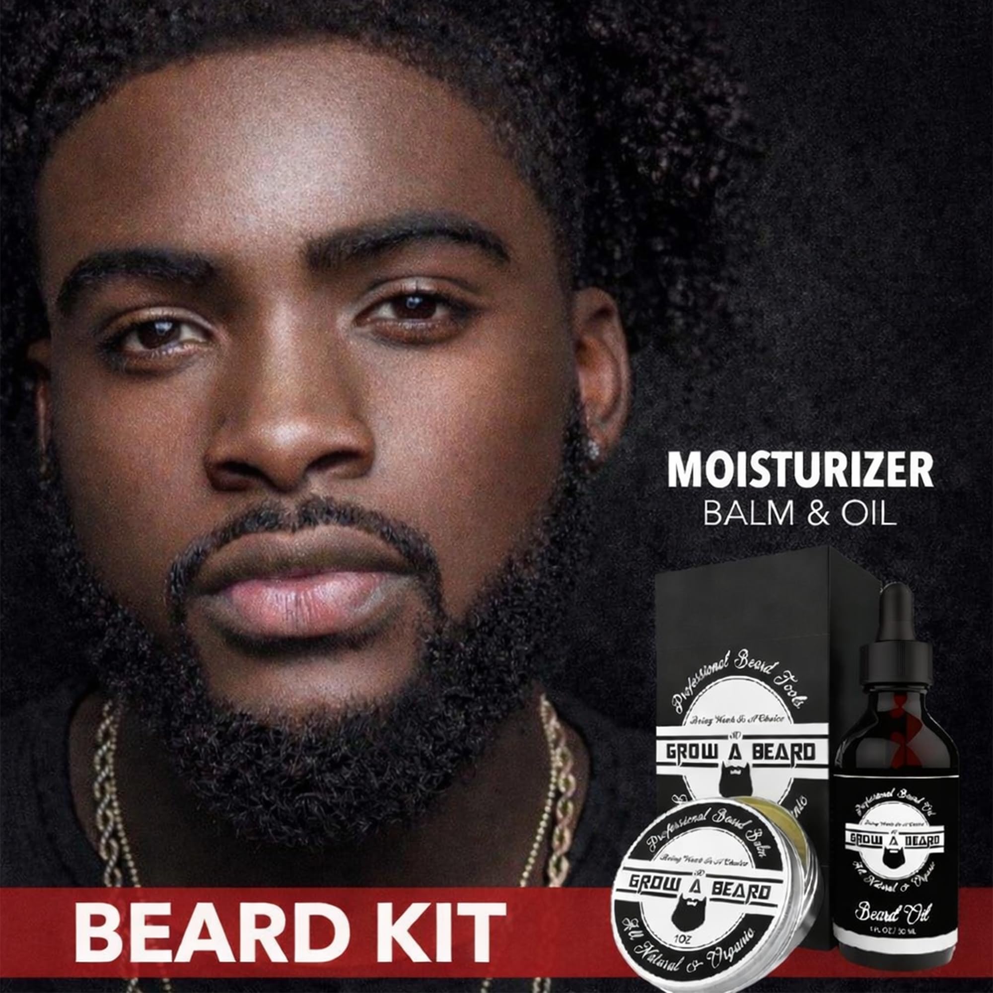GROW ALPHA BEARD gift-set presentation ideal for birthdays or Father’s Day.