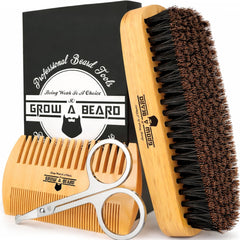Grow Alpha Beard pocket brush for on-the-go grooming and touch-ups