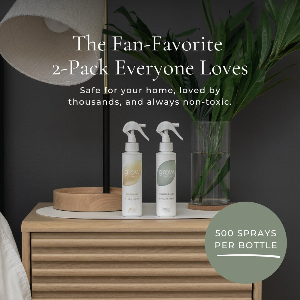 Grow Fragrance Blondewood Woodland Sage 2-count packaging displayed on a clean surface.