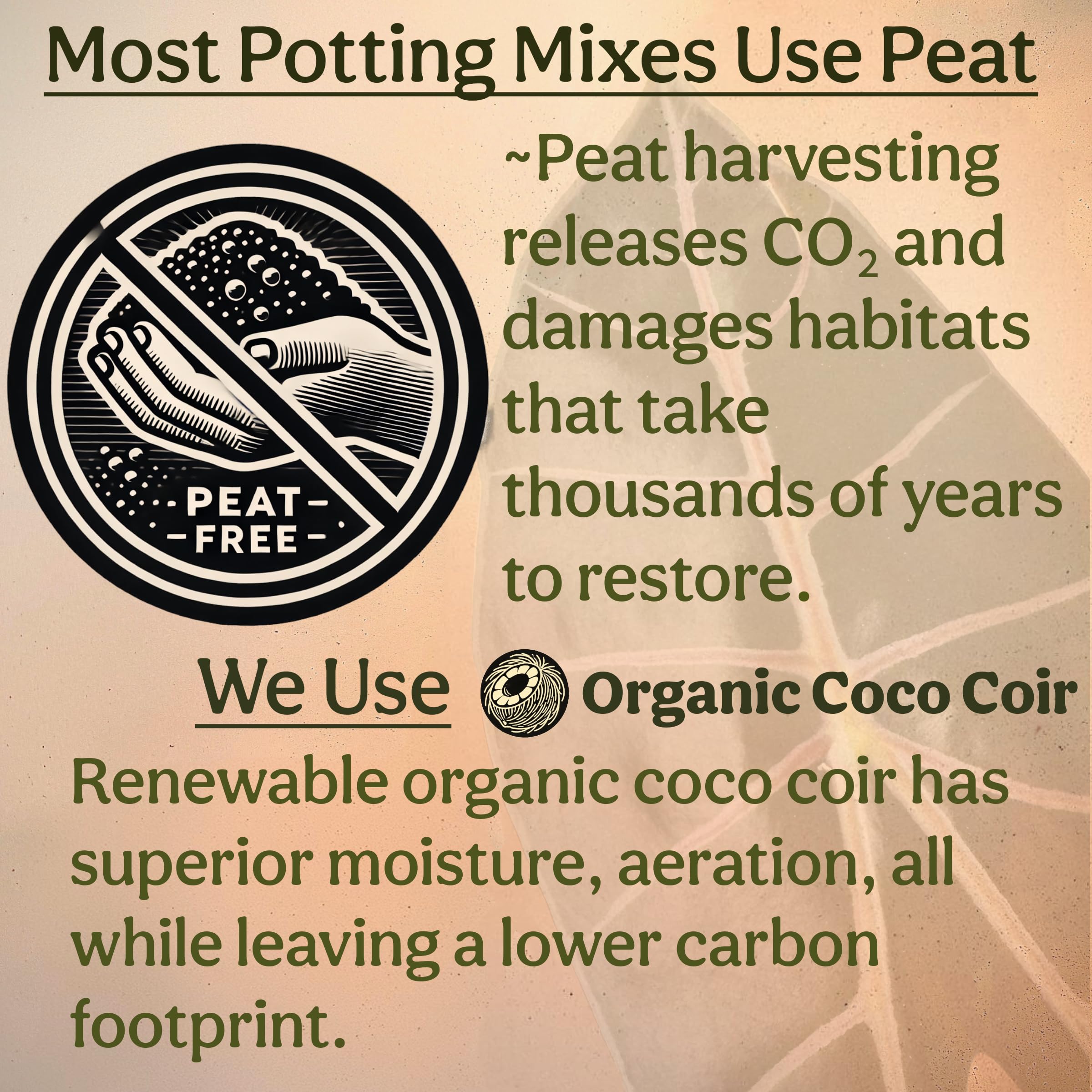 Grow Queen potting mix suitable for tropical houseplants and common greenery.