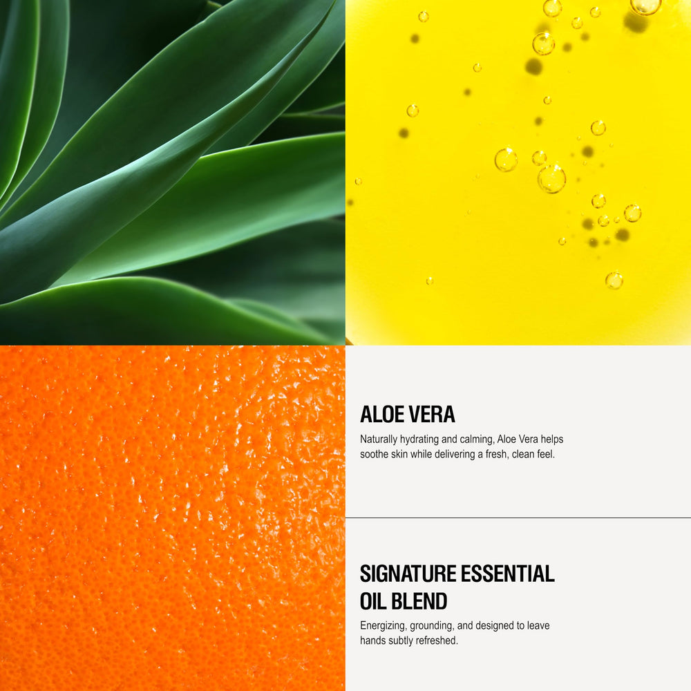 Ingredient focus: aloe vera in Grown Alchemist Invigorate Hand Wash for gentle hydration.