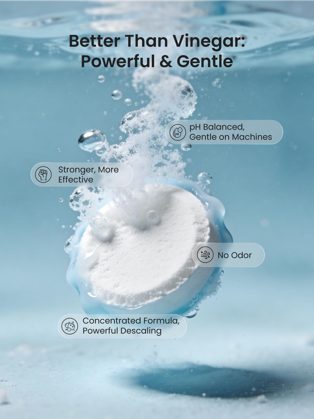 Grownsy descaler formula is gentle and safe for baby appliances.