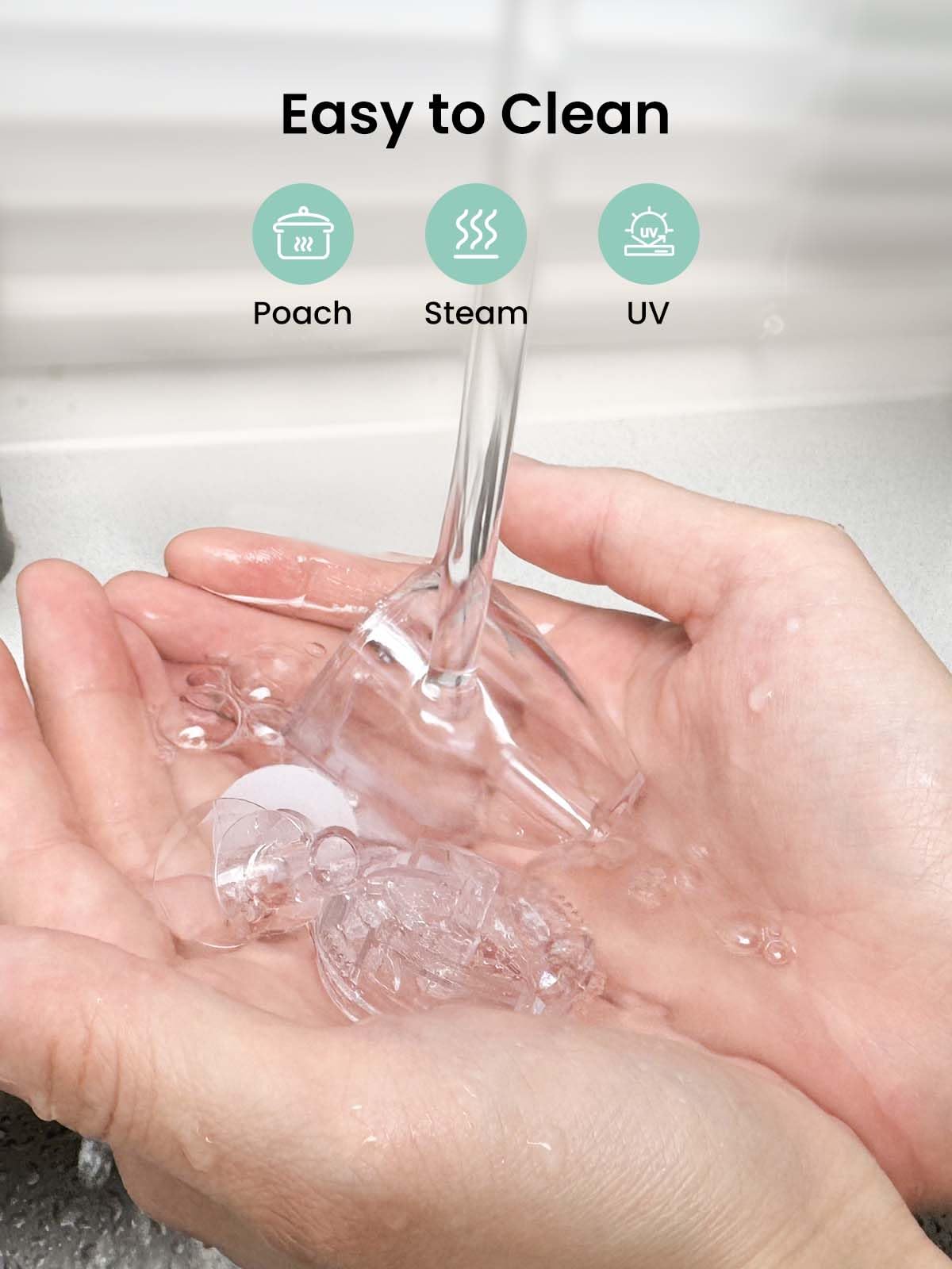 GROWNSY easy-to-clean replacement tips for hygienic use
