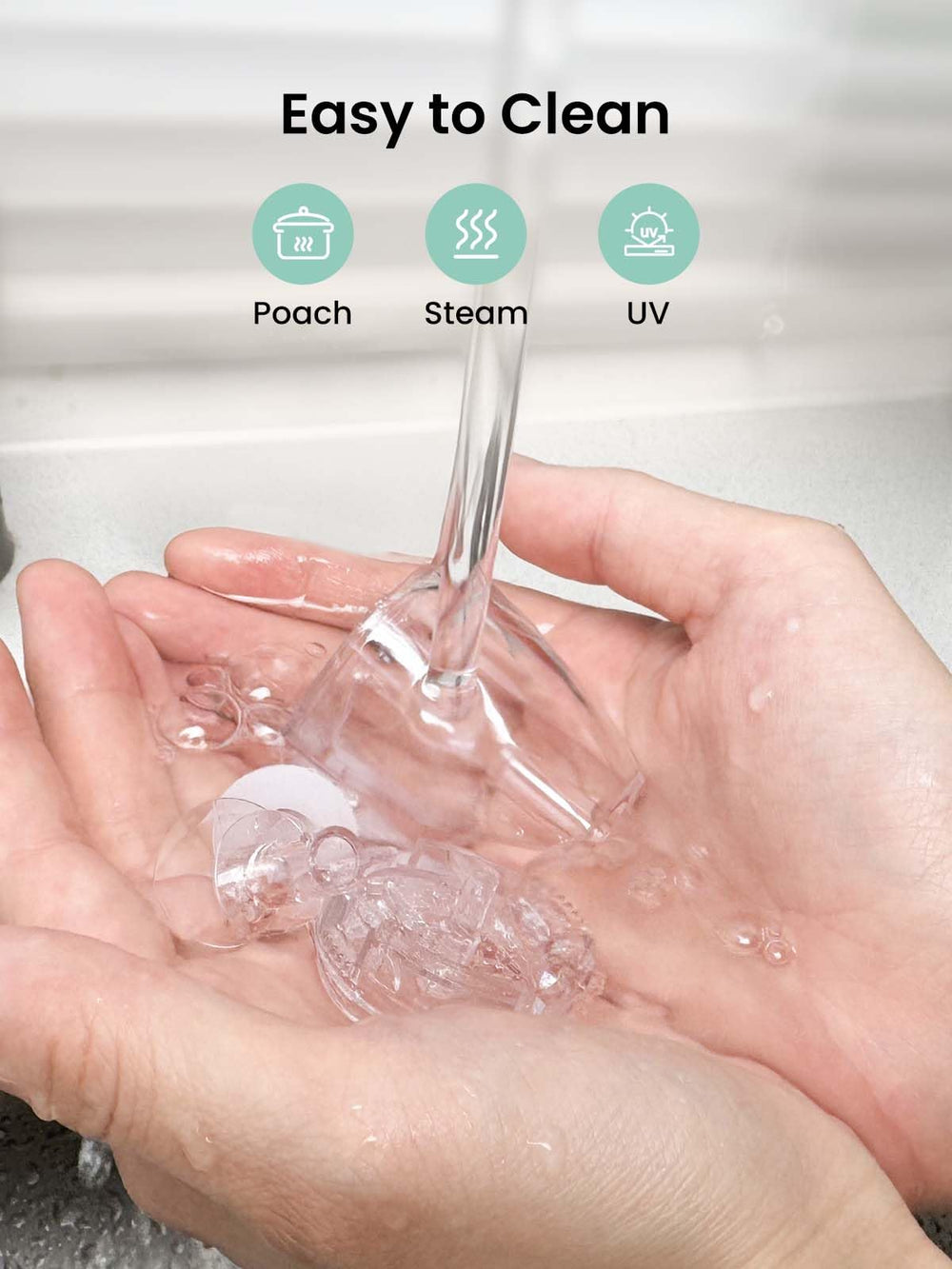 GROWNSY easy-to-clean replacement tips for hygienic use