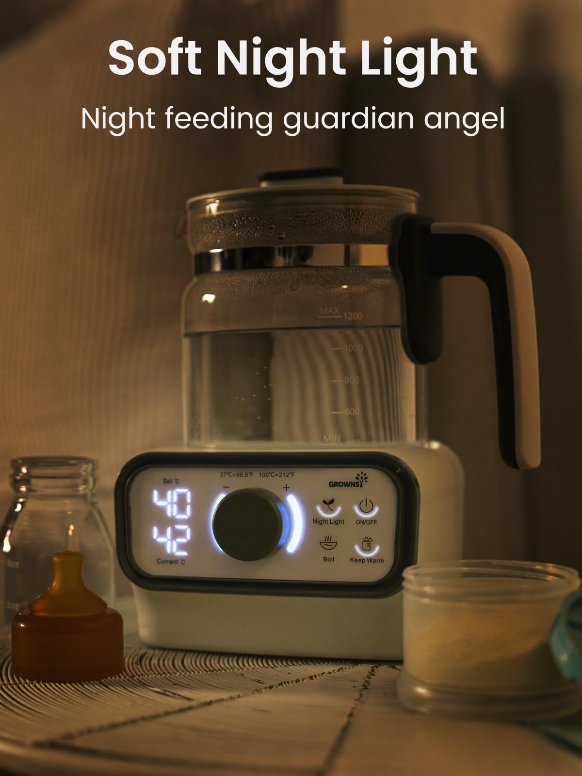 Grownsy instant warmer 1-2L capacity suited for family use
