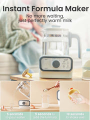 Grownsy instant warmer temperature display close-up for precise control