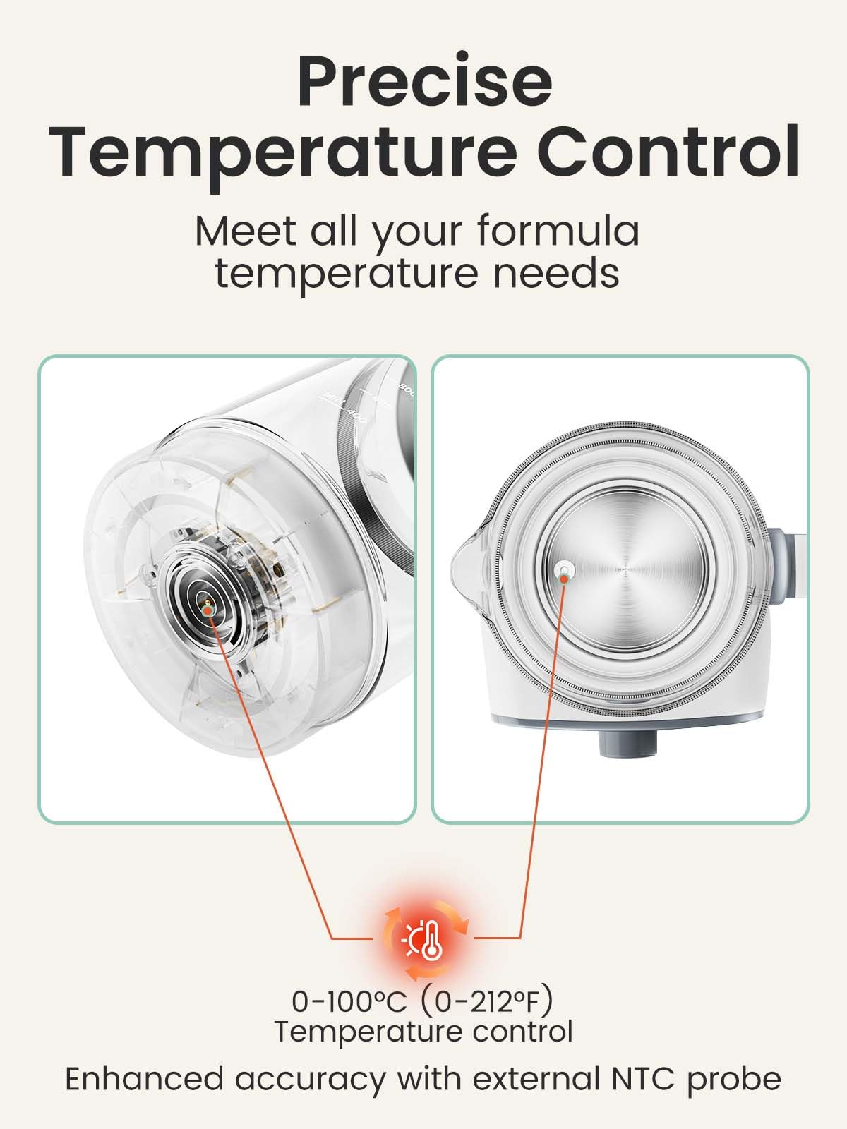 Grownsy instant warmer timer LED indicators showing active heating