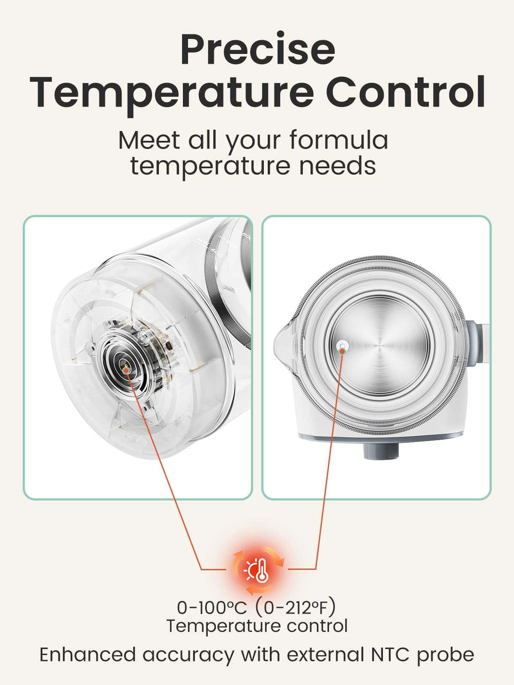 Grownsy instant warmer timer LED indicators showing active heating