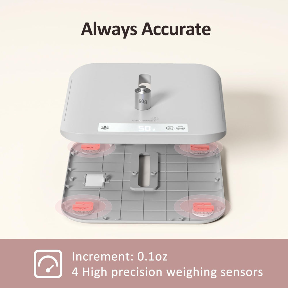 GROWNSY compact design allows easy storage between uses
