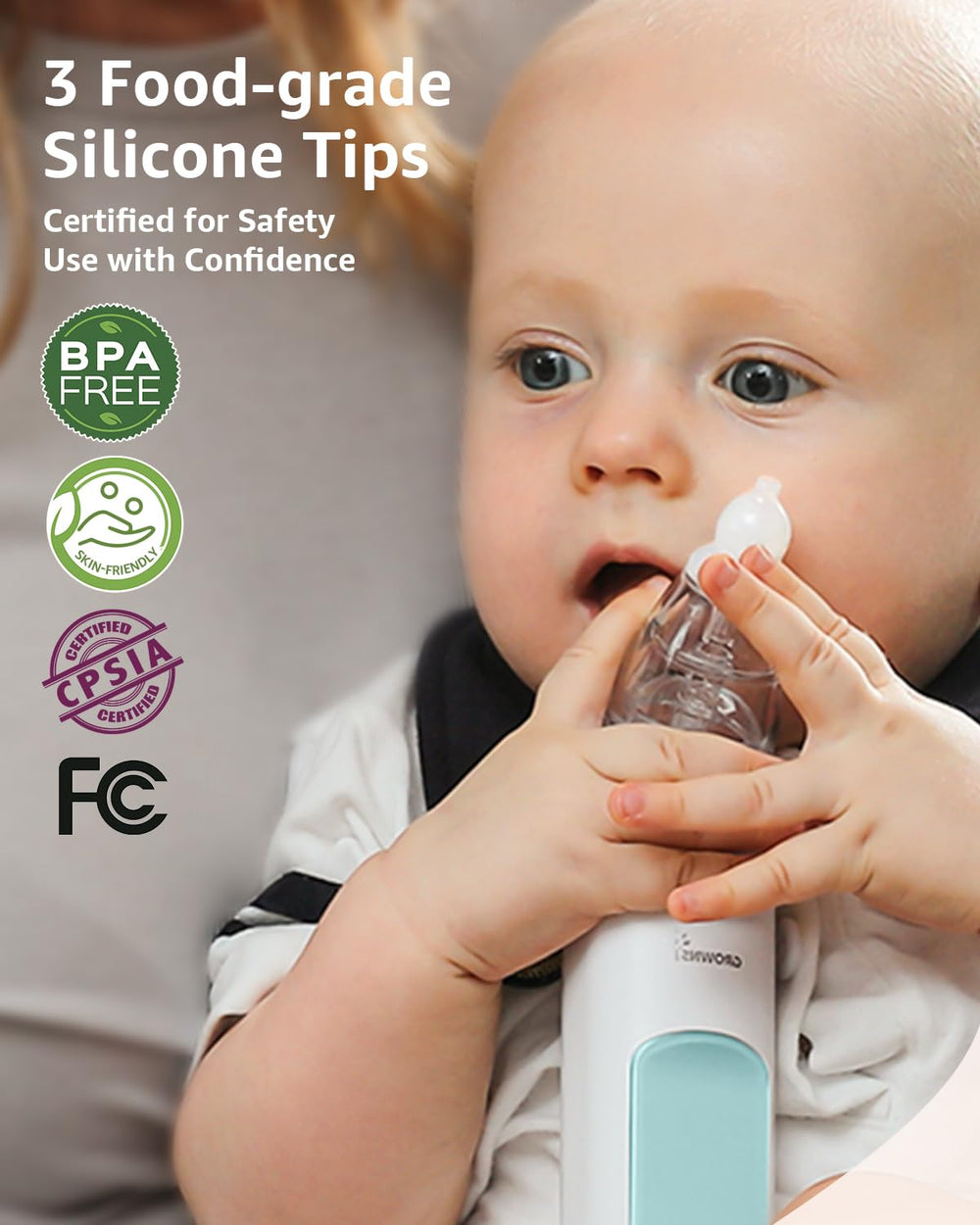 GROWNSY compact design for on the go nose cleaning