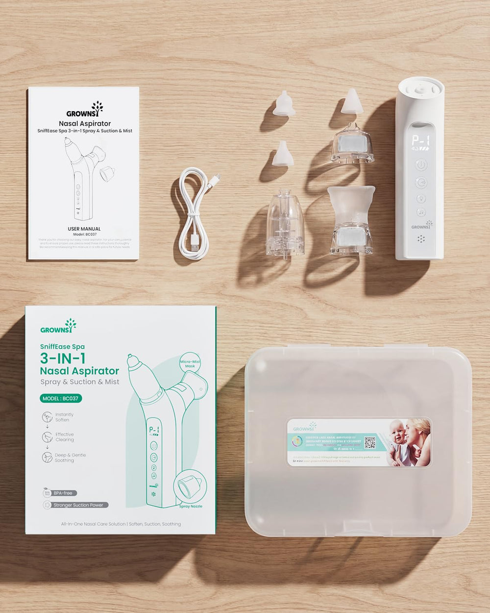 GROWNSY SniffEase Spa travel kit ready for trips