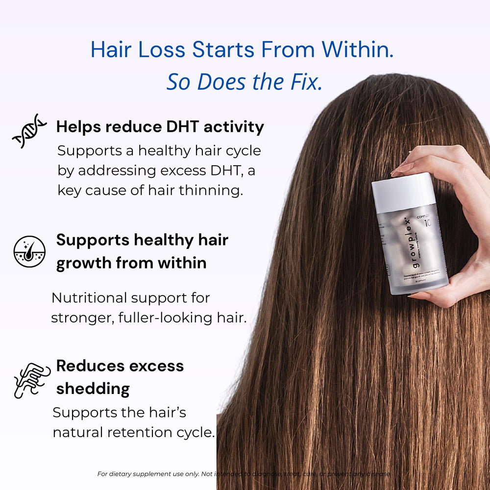 Ingredient spotlight showing biotin, collagen, and minerals.