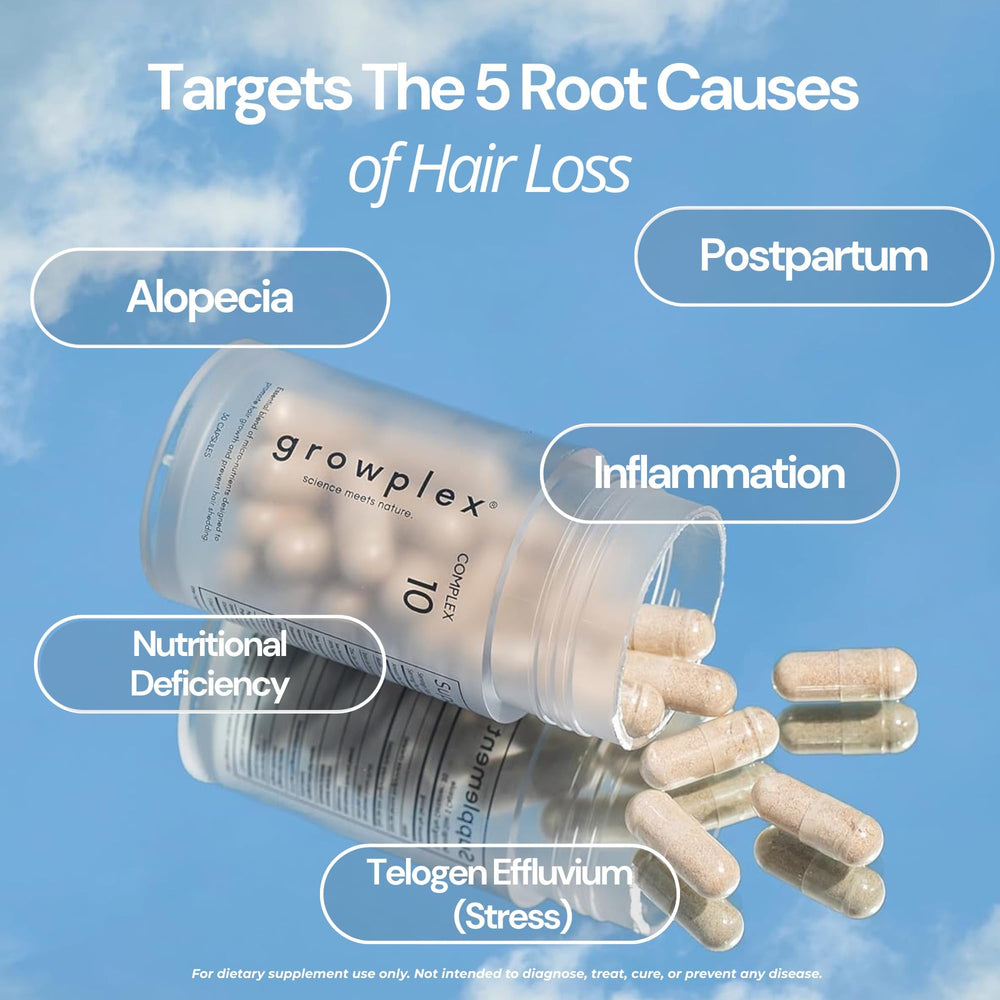 Lifestyle scene with hair wellness symbolism and product.