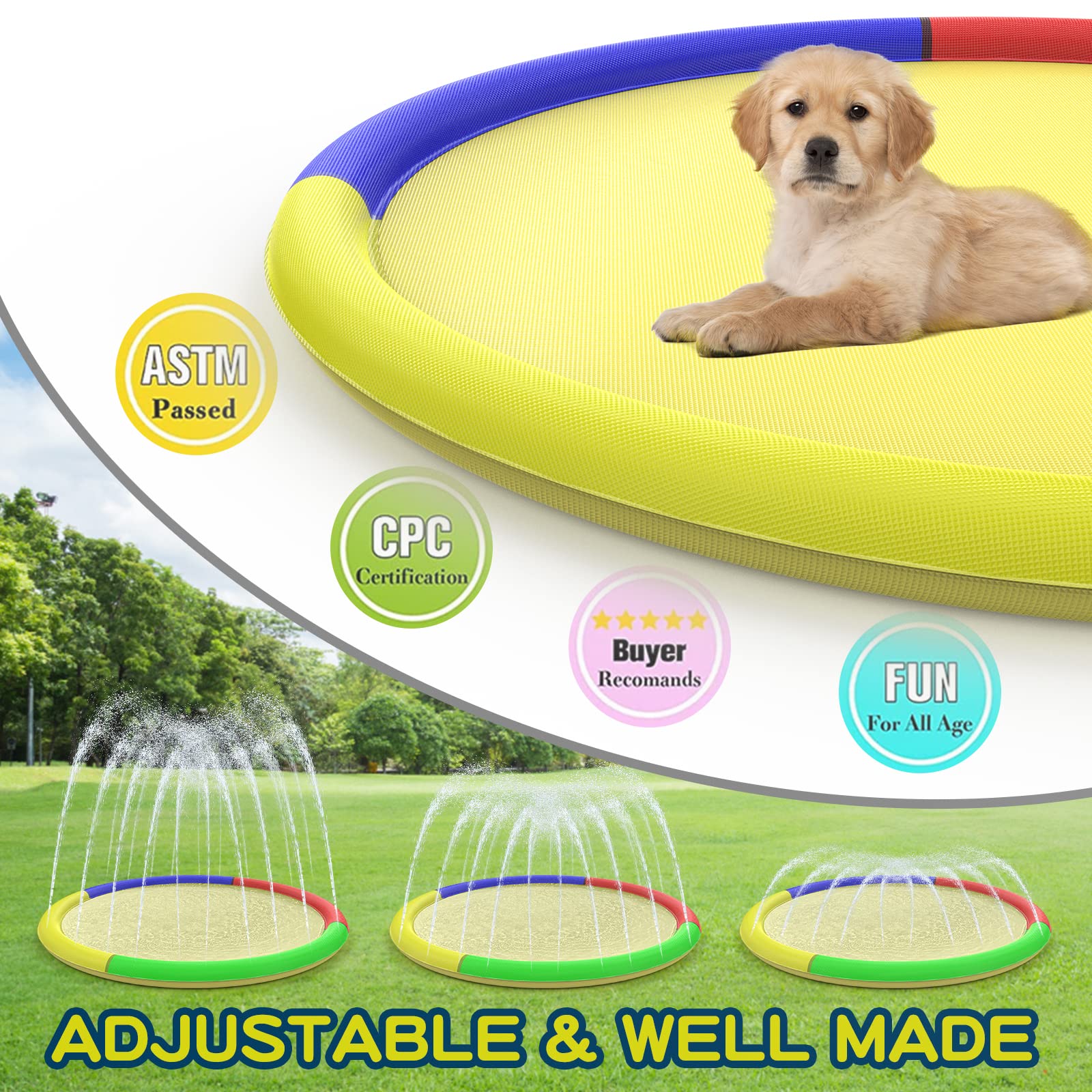 Growsland adjustable spray height lets you tailor the water flow.